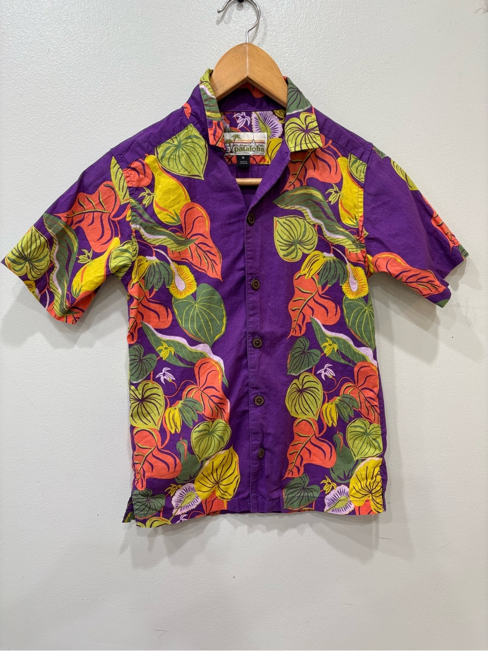 Pataloha Patagonia Hawaiian Organic Cotton Shirt Kids Boys Size Medium